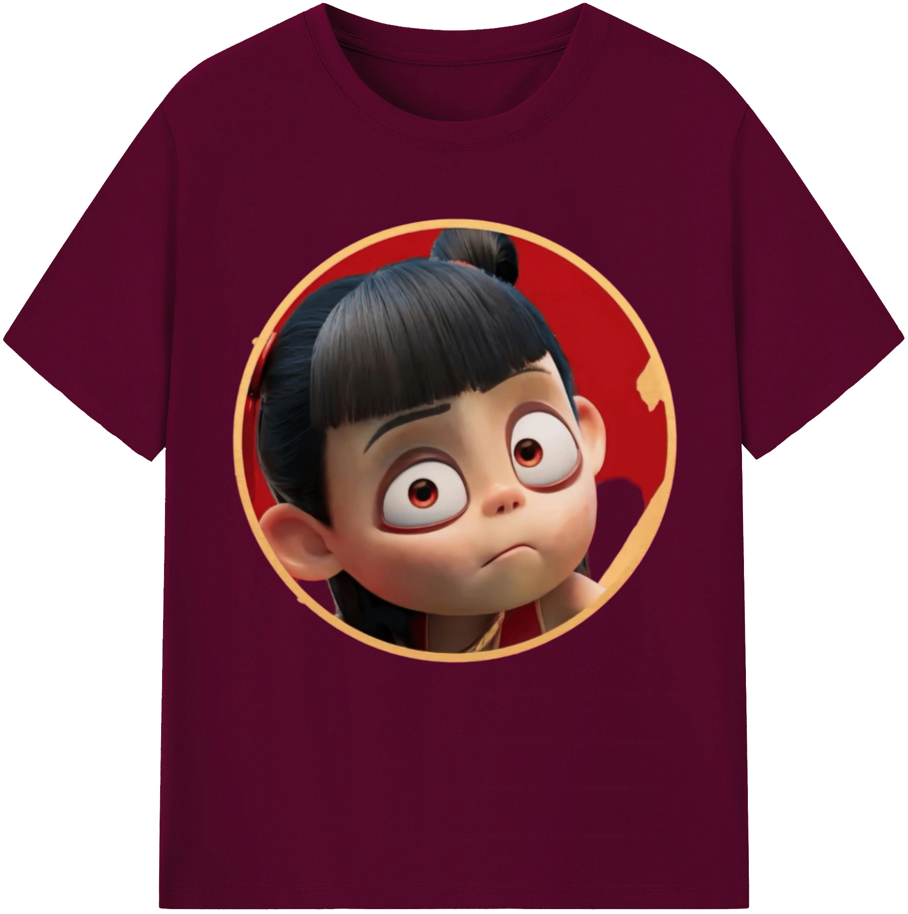 （画像用） Ne Zha 2 ナタ 魔童の大暴れ レディースカジュアルプリントTシャツ（綿100％）